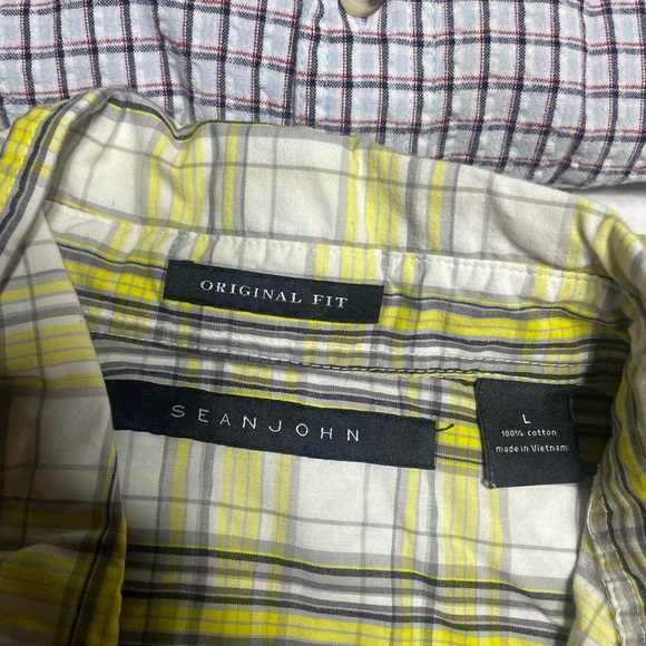 ☀️☀️Men’s Lot of Button down short sleeve shirts size L  3 shirts one price - Picture 3 of 8